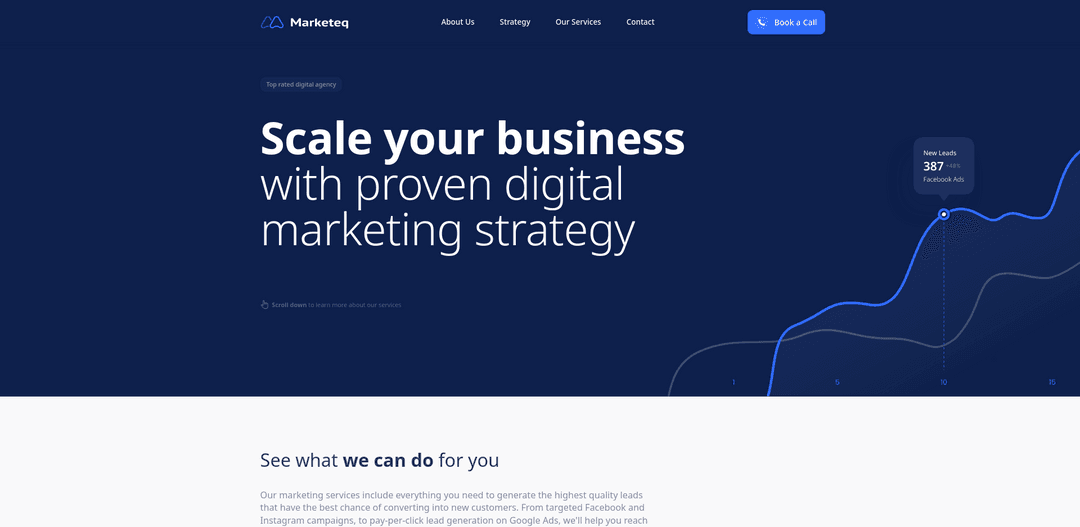 A website for IT consulting and digital marketing